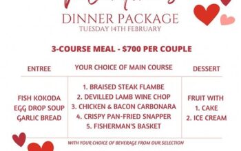 Honiara Hotel: 2023 Valentines Dinner Package