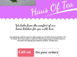Haus Of Tea – Your Local Cake Baker