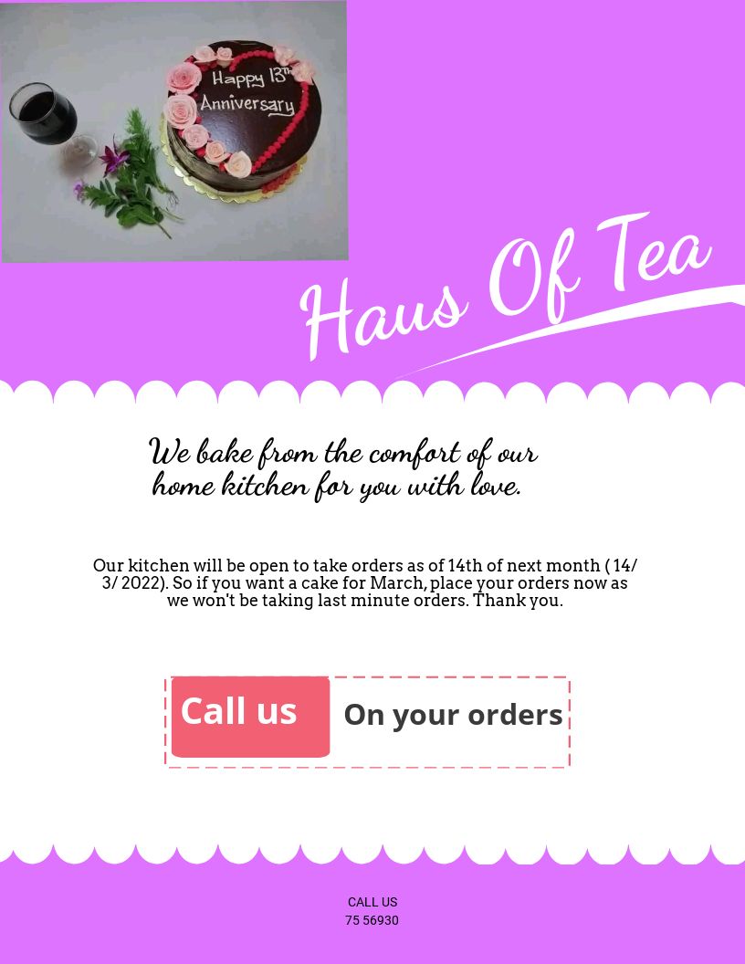Haus Of Tea – Your Local Cake Baker