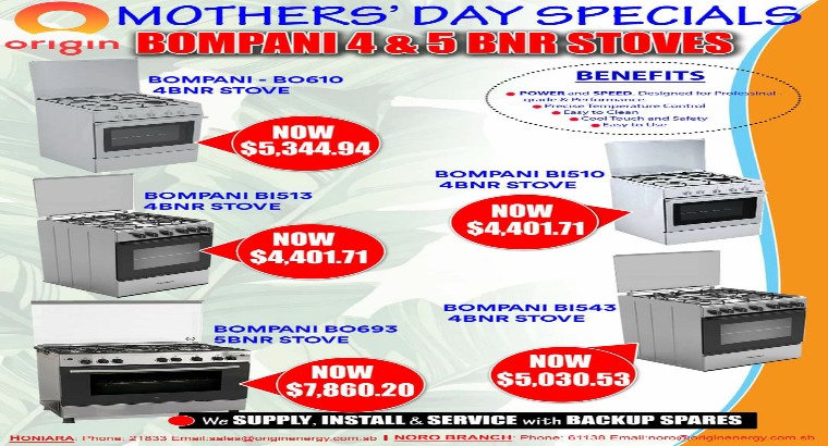Origin Gas – Mother’s Day Sale