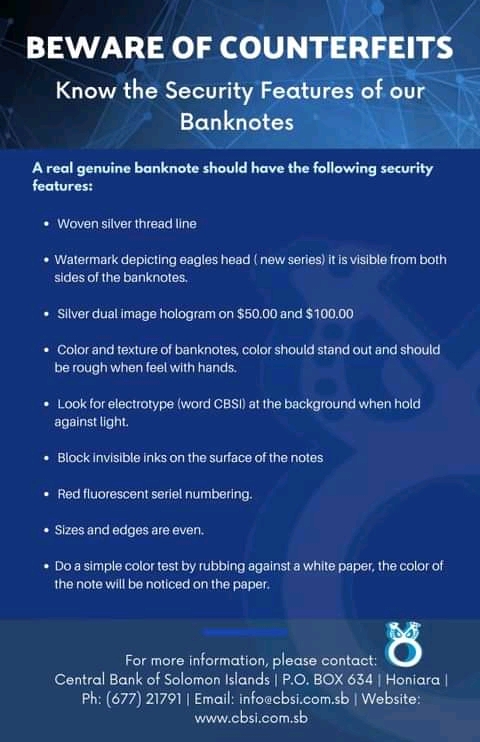 CBSI: Beware of Counterfeits