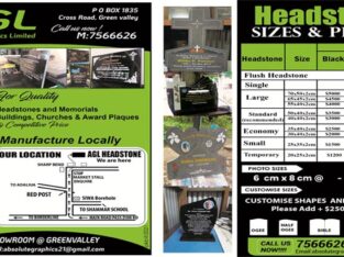 AGL Headstones Discounts Offer