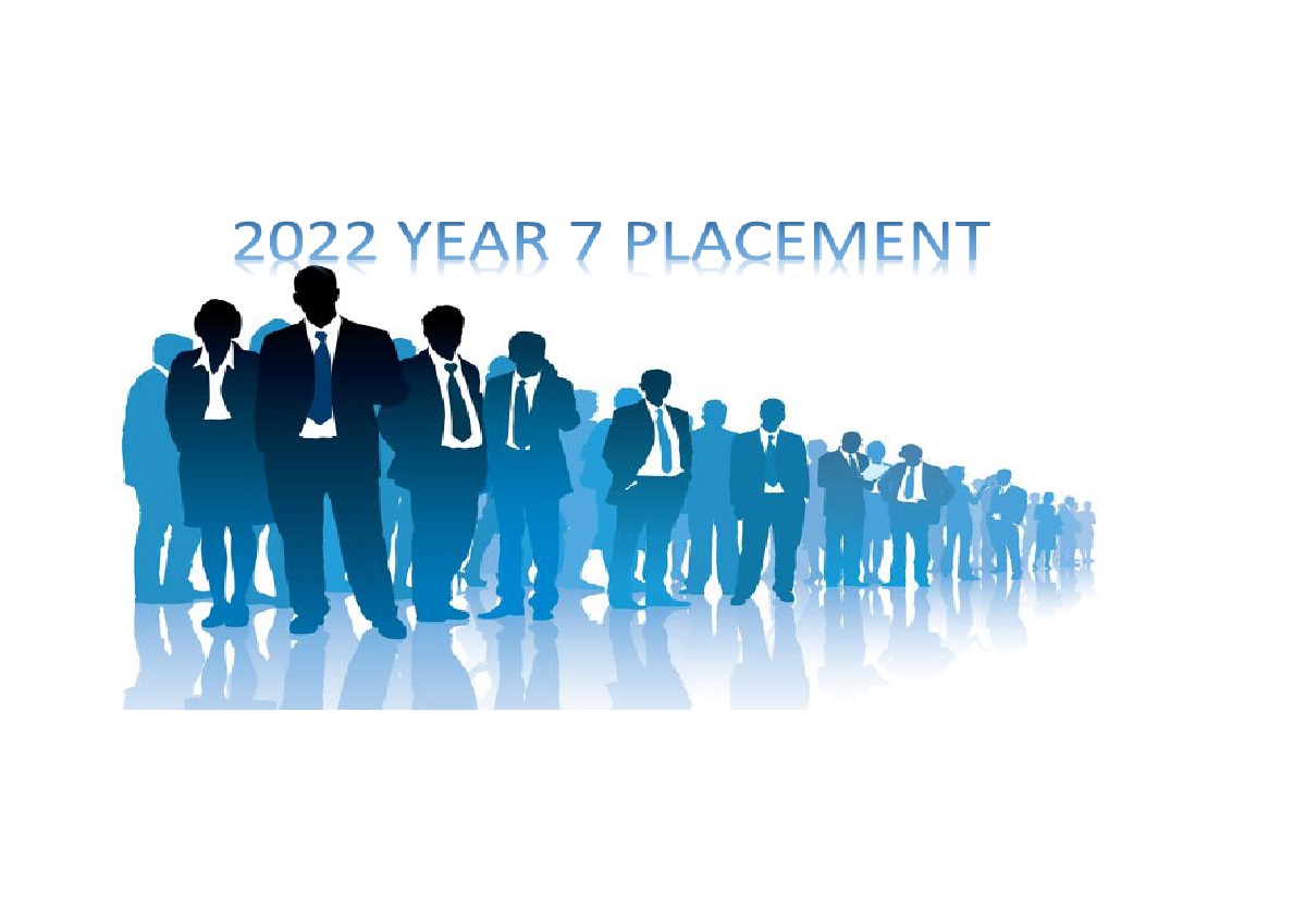 2022 YEAR 7 PLACEMENT