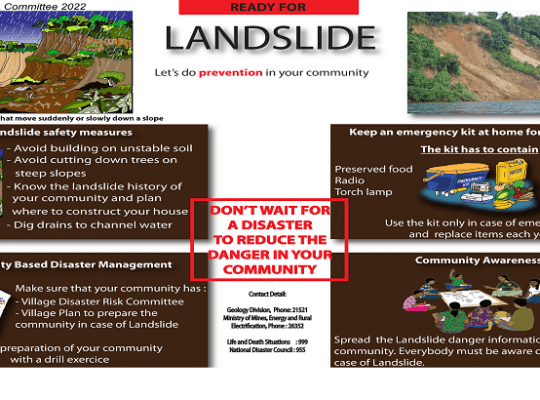 National Disaster Council: Landslide Prevention