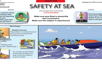 National Disaster Council: Safety at Sea – To travel by boat.