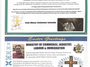 Ministry of Police, National Security and Correctional Services:2016 Easter Message