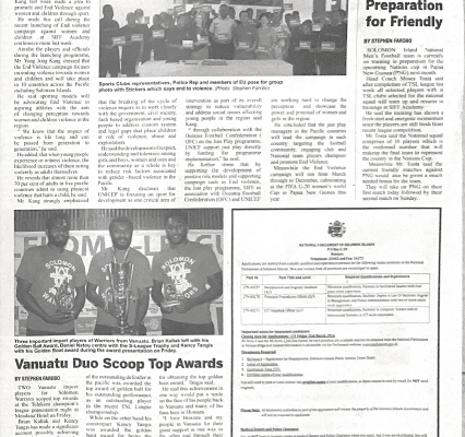 National Parliament of Solomon Islands – 2016 SWN Issue 16053 Vacancy Notice