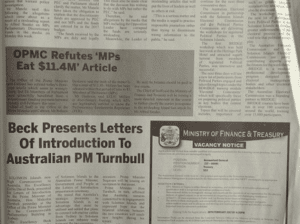 Ministry of Finance & Treasury:SWN 17083 February 2017:  – Vacancy Notice – Accounts General