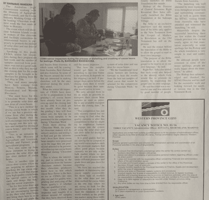 Western Provincial Government: SIN 16315 May 2016: Western Province Gizo – Administration Officer  Post