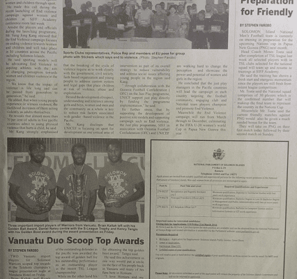 National Parliament of Solomon Islands: SWN 16053 March 2016: Vacancy Posts