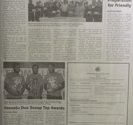 National Parliament of Solomon Islands: SWN 16053 March 2016: Vacancy Posts