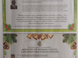 Ministry of Foreign Affairs and External Trade – SWN 15045 December 2015: Christmas Special Message