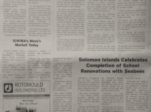 ROTOMOULD (SOLOMONS) LTD – Rota Tanks Your Best Choice! SWN 15025 July 2015: