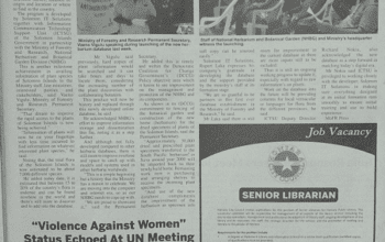 Honiara City Council – Job Vacancy – Senior Librarian: (SIN 17357 March 2017)