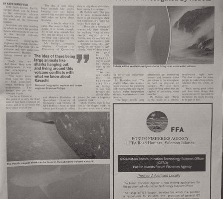 Forum Fisheries Agency (FFA) – Information Communication Technology Support Officer (ICTSO) Pacific Islands Forum Fisheries Agency – Position Advertised Locally: (SIN 17359 April 2017)