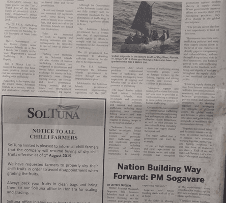 SOLTUNA: SWN 15025 July 2015:  – A Notice to All Chilli Farmers