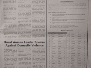 Royal Solomon Islands Police Force: SWN 15025 July 2015: Learning and Development Department – Acceptance Notice