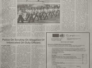 (Ministry of Environment, Climate Change, Disaster Management and Meteorology) & (Ministry of Mines and Rural Electrification) – Invitation for Tender: (SIN 17367 July 2017)