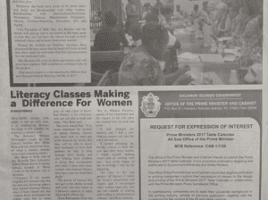 Office of the Prime Minister: SWN 16073 September 2016: – Request for Expression of Interest