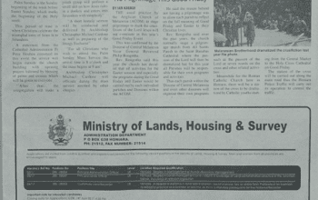 Ministry of Lands, Housing and Survey – Administration Department: (SIN 17357 March 2017)