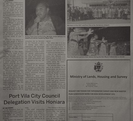 Ministry of Lands, Housing and Survey – Request for Tender for Topographic Survey and New Master Plan Subdivision Work for New Development Site: (SIN 17367 July 2017)