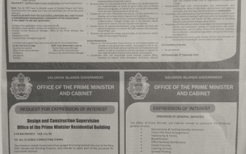 SWN 16070 August 2016: Office of the Prime Minister and Cabinet – Expression of Interest – Provision of General Services