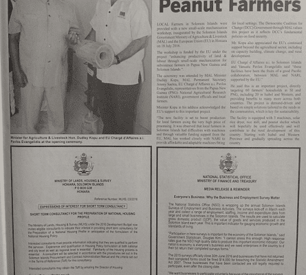 Ministry of Lands, Housing and Survey – Expressions of Interest for Short Term Consultancy – Short Term Consultancy for the Preparation of National Housing Profile: (SWN 16066 July 2016)