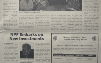 Ministry of Women, Youth, Children and Family Affairs – Vacancy Advertisement Notice for 2015: (SWN 15021 July 2015)