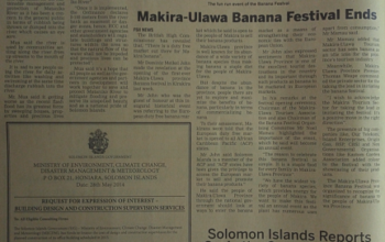 Ministry of Environment, Climate Change, Disaster Management and Meteorlogy – Request for Expression of Interest – Building Design and Construction Supervision Services: SIN 220 June 2014