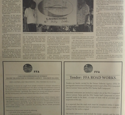 FFA – Tender – FFA Road Works: SIN 227 July 2014