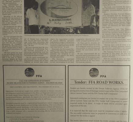 FFA – Tender – FFA Road Works: SIN 227 July 2014