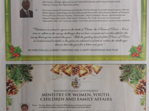 Ministry of Foreign Affairs and External Trade – SWN 15045 December 2015: Christmas Special Message